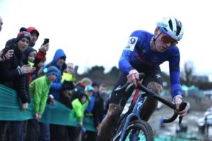 Atomcreates: Dean Harvey in action during the Senior Men's race at the 2023 Cyclo-cross National Championships at McCrystals Track, Co. Louth