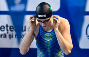 LEN European Short Course Swimming Championships, Olimpic de Natație, Otopeni, Romania 9/12/2023 Women’s 100m Backstroke Final Danielle Hill of Ireland Mandatory Credit ©INPHO/Andrea Staccioli