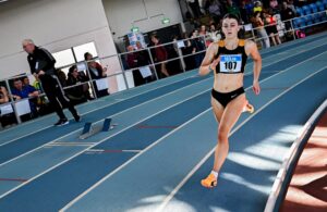 Erin Friel Letterkenny AC in action. Holding image for Athletics Ireland EYOF Wetzlar announcement. Credit: Athletics Ireland