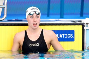 Ellie McCartney at the European Aquatics U23 Swimming Championships in Šamorín – June, 2025. Credit: Swim Ireland