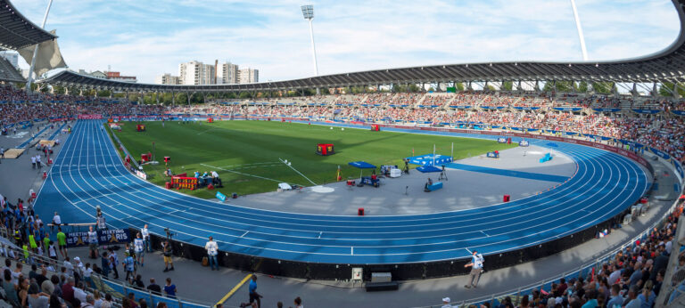 Stade Charlety Paris MONDO track. Credit: Paralympics Ireland