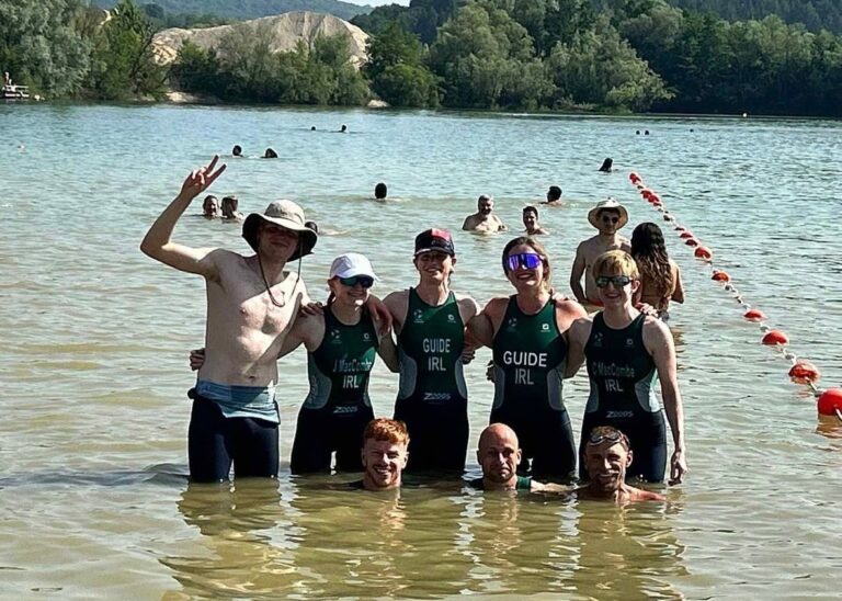 Team Ireland after the 2025 European Paratriathlon Championships. Credit: Paralympics Ireland