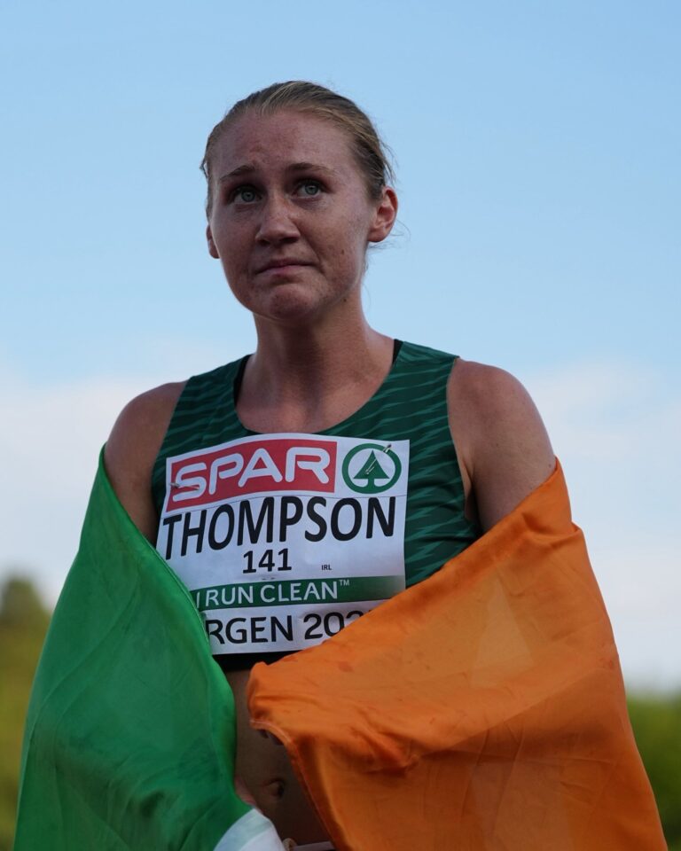 Anika Thompson at U23 European Championships in Bergen, 2025. Credit: Athletics Ireland
