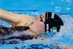 Ellen Walshe in action at World Aquatics Singapore 2025. Credit: Swim Ireland