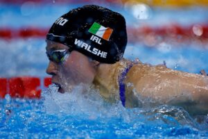 Ellen Walshe in action at World Aquatics Singapore 2025. Credit: Swim Ireland