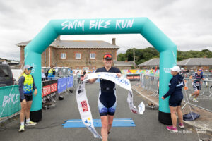 Emma O'Brien at the Base2Race Harbourman 2025. Credit: Corinna Nolan