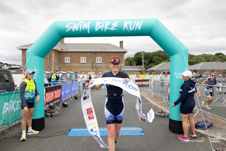 Emma O'Brien at the Base2Race Harbourman 2025. Credit: Corinna Nolan