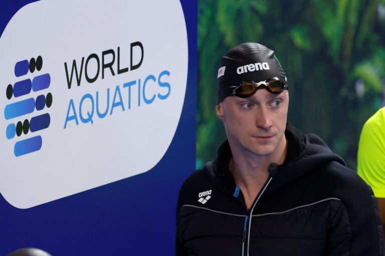 Shane Ryan in action at World Aquatics Singapore 2025. Credit: Swim Ireland
