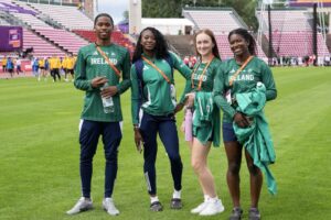 Team Ireland at the U20 European Athletic Championships, Tampere, Finland 2025. Credit: Athletics Ireland