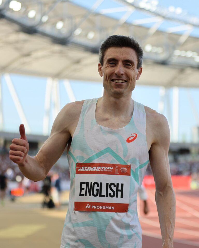 Mark English at the Gyulai István Memorial, a World Athletics Continental Tour Gold meet 2025. Credit: via Athletics Ireland