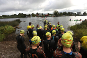 National Aquathlon start 2025. Credit Bryan Keane Inpho for Triathlon Ireland
