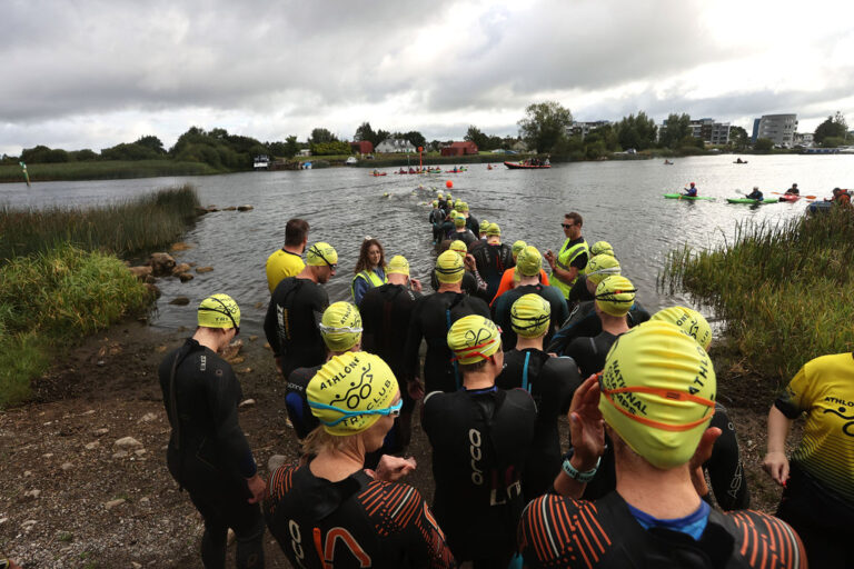 National Aquathlon start 2025. Credit Bryan Keane Inpho for Triathlon Ireland
