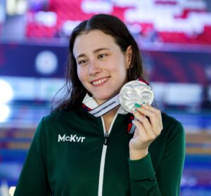 Róisín Ní Riain Silver at 2025 Para Swimming World Championships. Credit: Paralympics Ireland