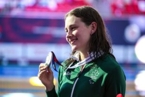 Róisín Ní Riain Silver at 2025 Para Swimming World Championships. Credit: Paralympics Ireland