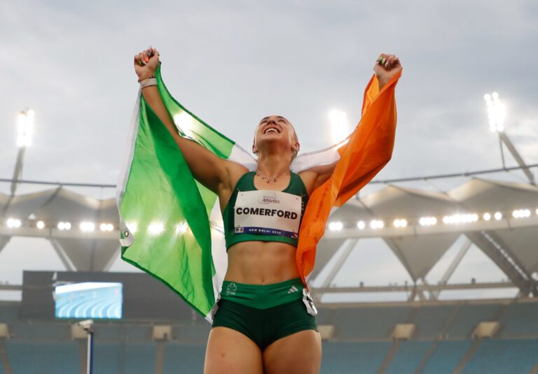Orla Comerford, World Para Athletics Championships 2025. Gold T13 100m. Credit: Athletics Ireland