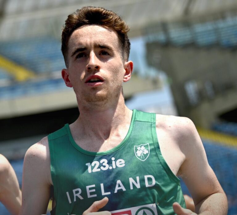 Fearghal Curtin representing Ireland. Credit: Athletics Ireland