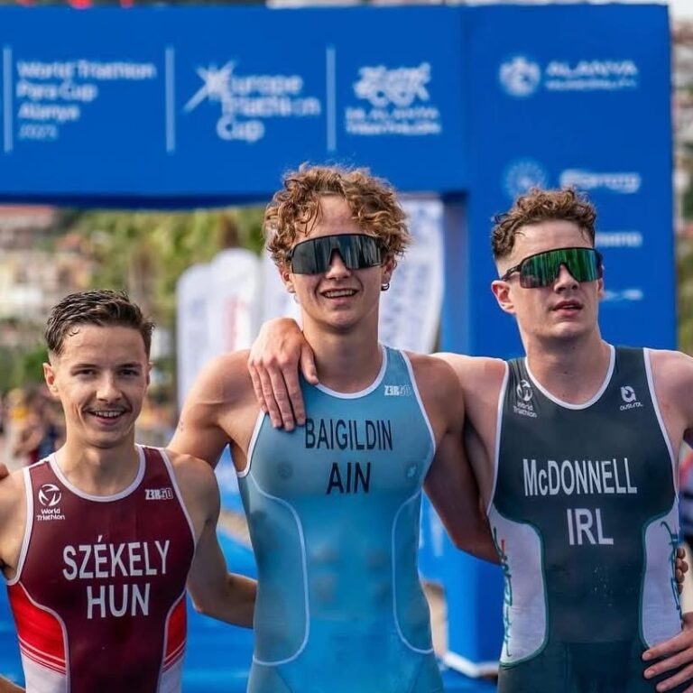 Senan McDonnell scored his first international podium at Europe Triathlon Cup Alanya, 2025. Credit: European Triathlon