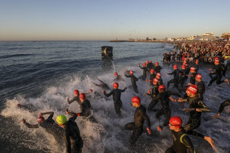 IM703 WC Marbella gallery. Swim start. Credit: Ironman Media