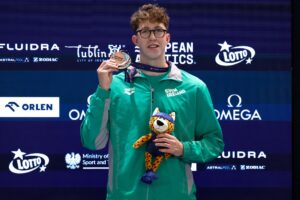 Daniel Wiffen 800m bronze, European Short Course Championships 2025. Credit: Swim Ireland