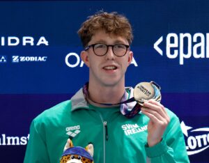 Daniel Wiffen, European Short Course 1500m Champion 2025. Credit: Swim Ireland