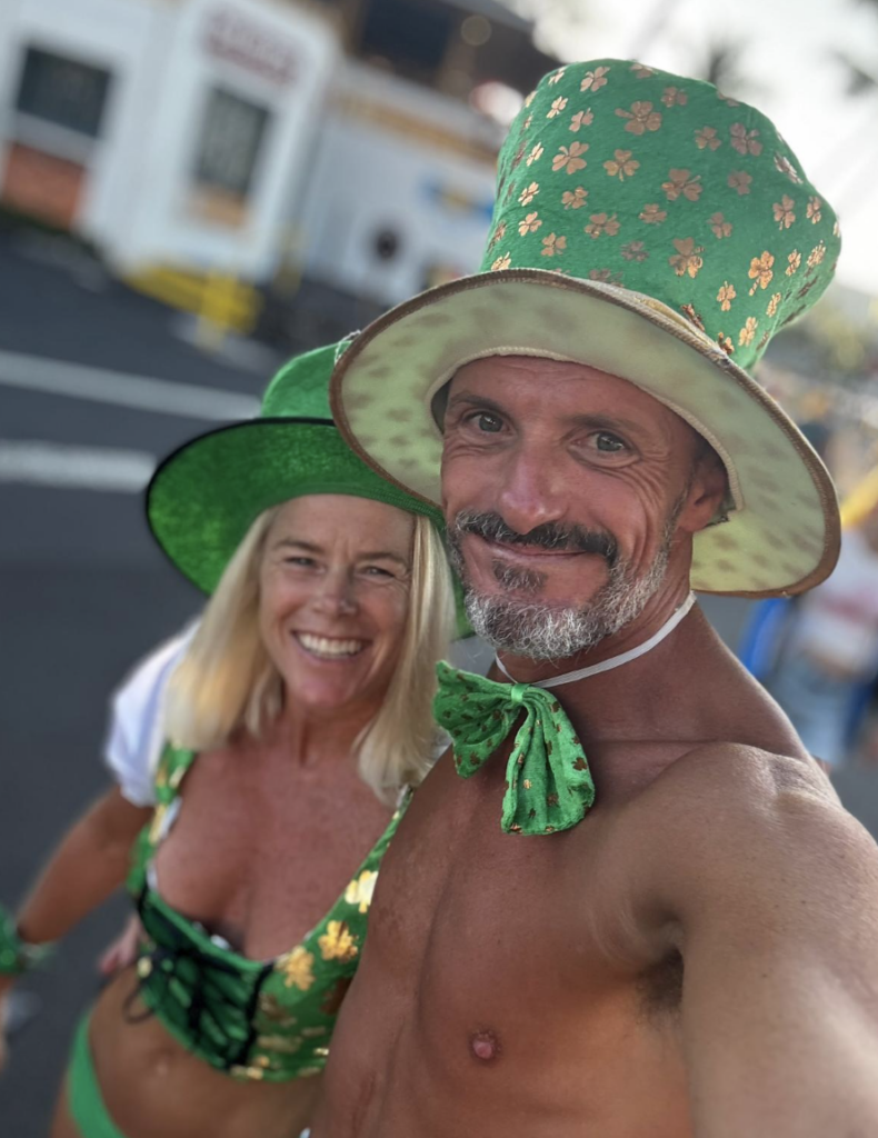 Rob and Aisling from Wheelworx in Kona taking part in the annual Underpants Run