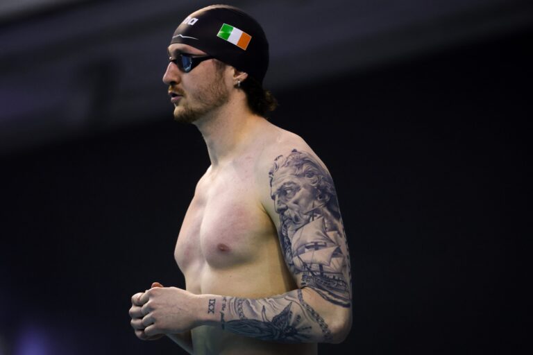 McCullagh International, National Aquatic Centre, Dublin 22/2/2026 Mens 50m Freestyle Final Tom Fannion Mandatory Credit ©INPHO/Bryan Keane