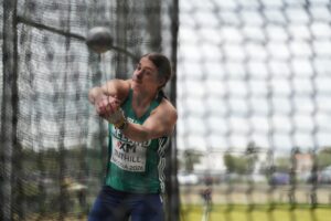 World and Olympic finalist Nicola Tuthill won Silver at the European Throwing Cup in Nicosia, throwing a new Personal Best of 72.48m in the Hammer Throw. Credit: Athletics Ireland