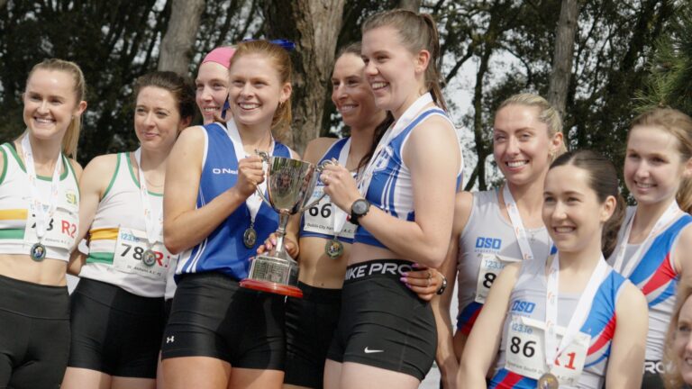 Dublin City Harriers A.C. at the National Road Relay Championships 2026. Credit: Athletics Ireland