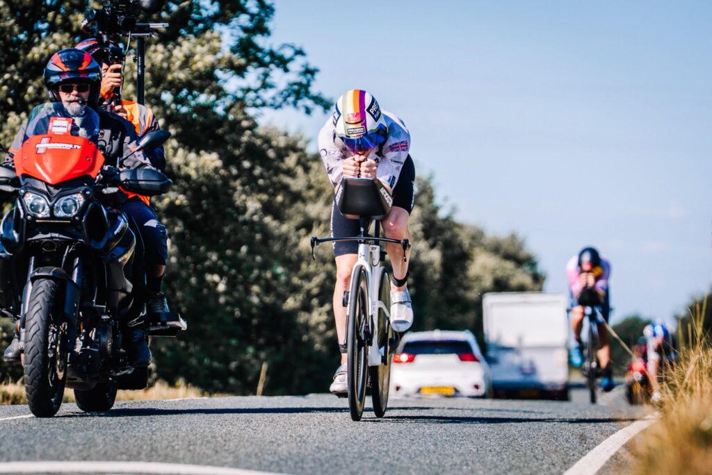 Harry Palmer on the Zoot Bike Course at IRONMAN 70.3 Swansea 