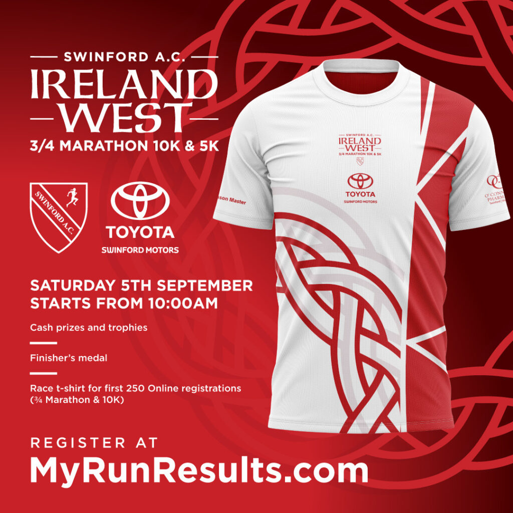 Ireland West 3/4 Marathon, 10k & 5K