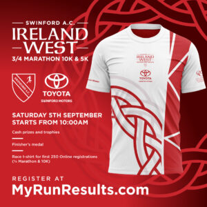 Ireland West 3/4 Marathon, 10k & 5K